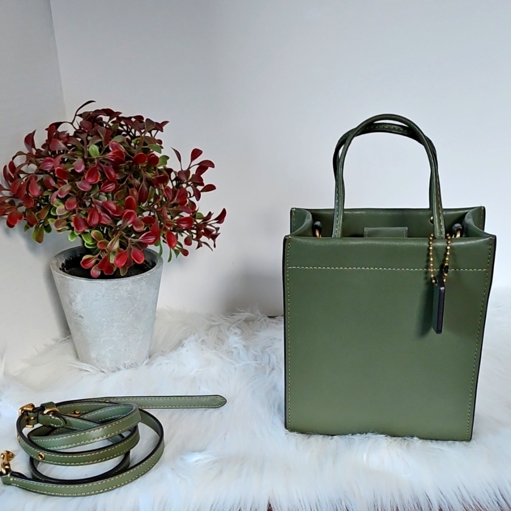 Coach MINI CASHIN tote B4/Sage style C4828 leather
